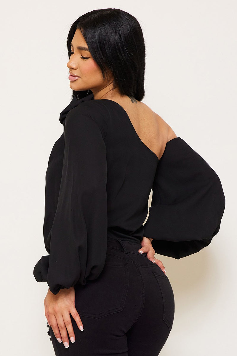 ONE SHOULDER BODYSUIT