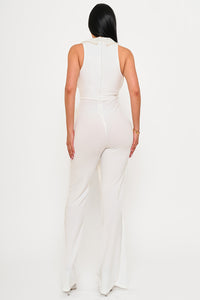 PEARL TRIM DETAILED JUMPSUIT