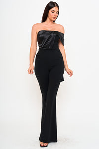 SATIN CONTRAST JUMPSUIT