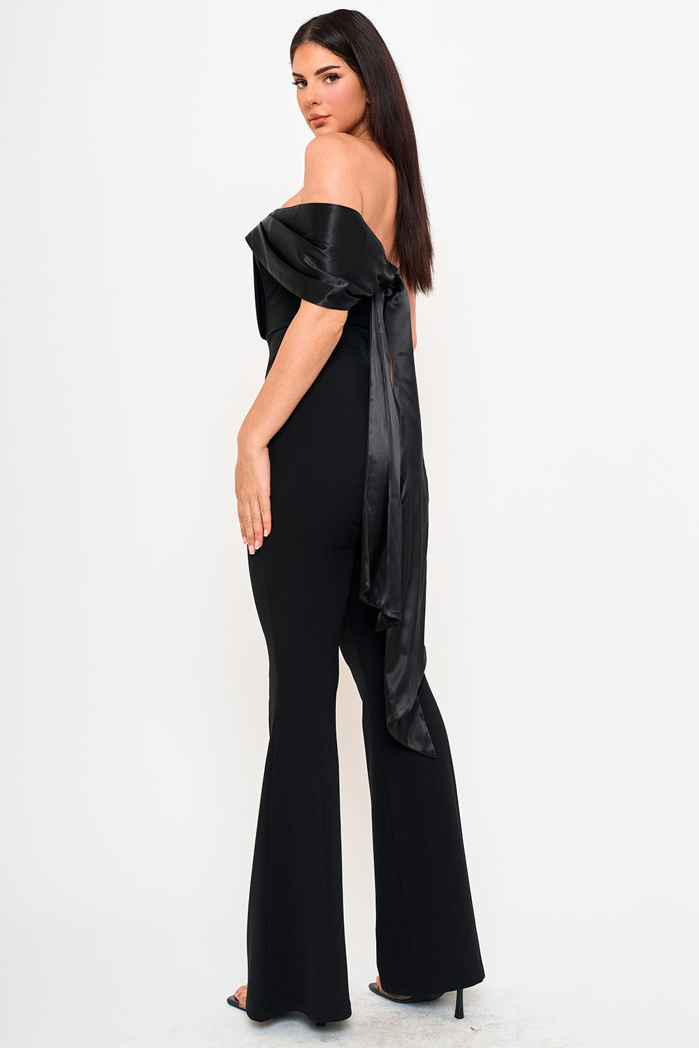SATIN CONTRAST JUMPSUIT