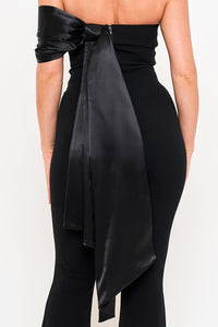 SATIN CONTRAST JUMPSUIT