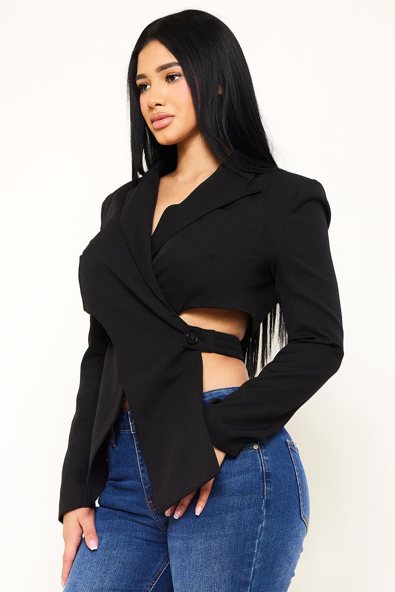 OVER SIZE CROP JACKET