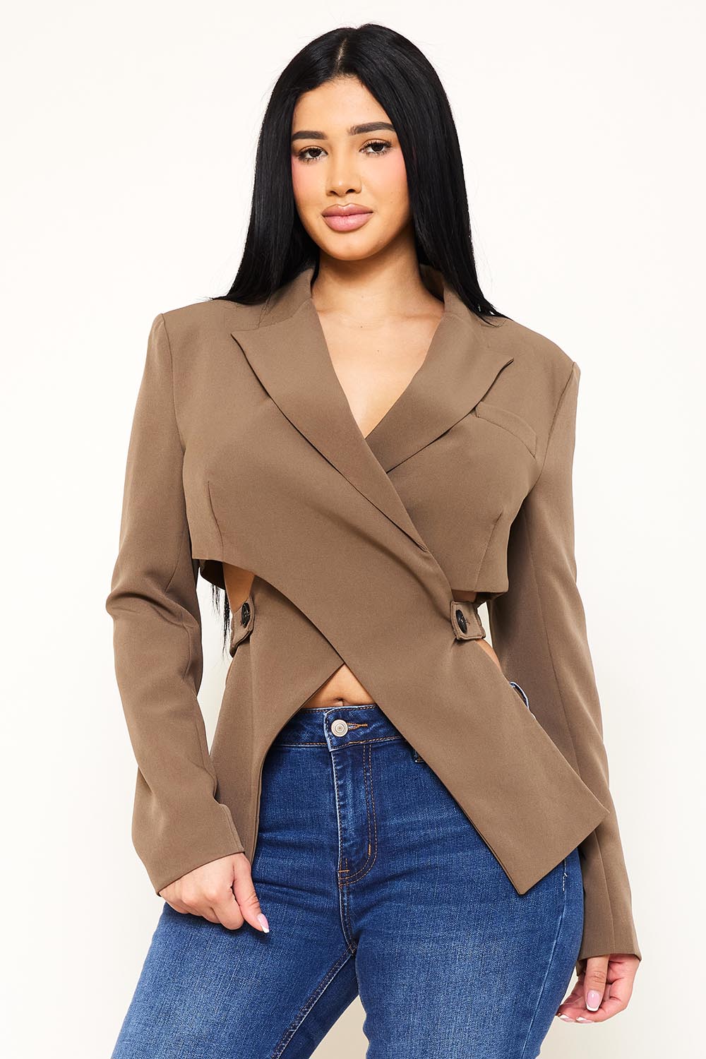 OVER SIZE CROP JACKET