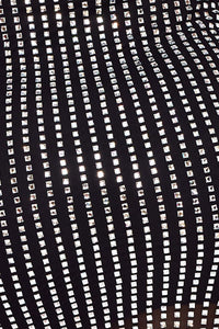 RHINESTONE ON POWER MESH TUBE TOP MINI DRESS