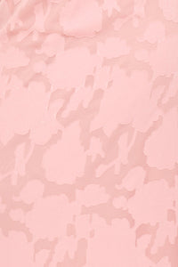 JACQUARD TEXTURED PATTERNED MAXI DRESS