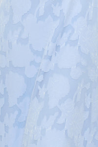 JACQUARD TEXTURED PATTERNED MAXI DRESS