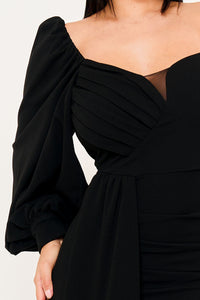 DIFFERENT SLEEVE DETAIL MAXI DRESS